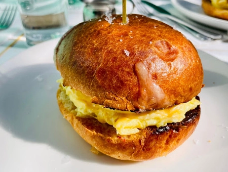 office breakfast catering egg sandwich