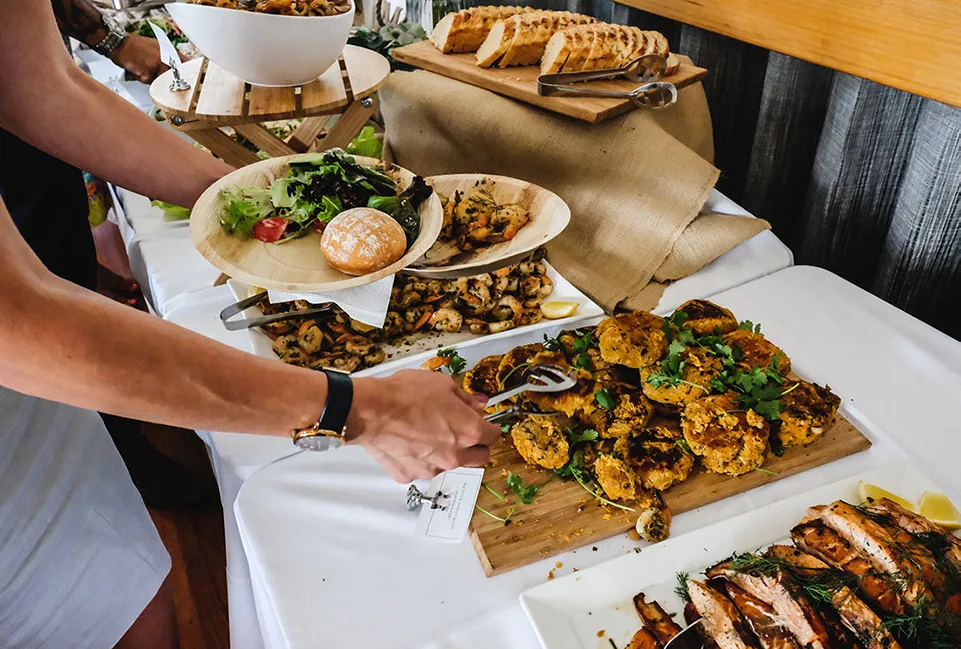 A SXSW event catering food